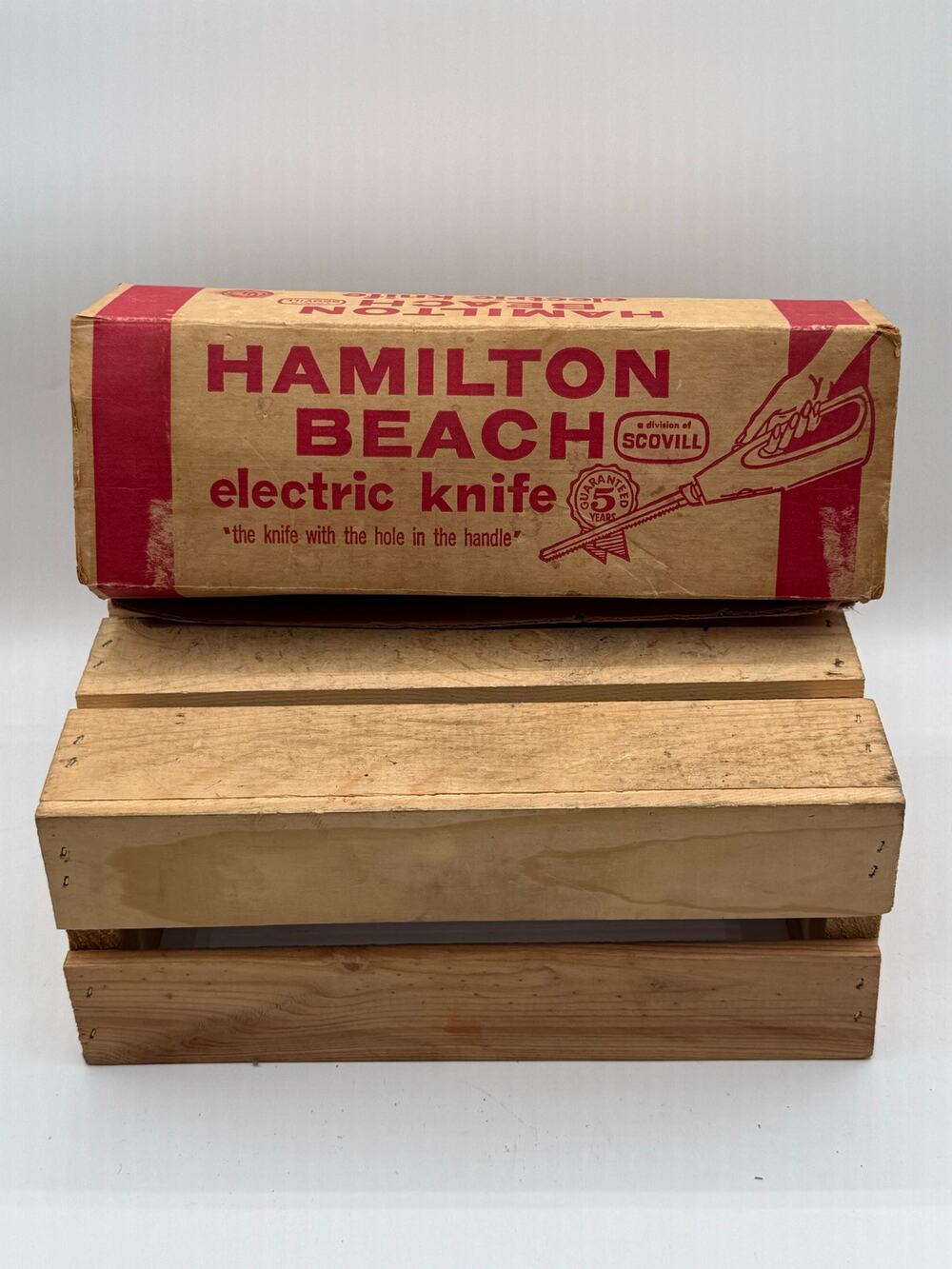 Vintage Hamilton Beach Scovill Electric Knife-Model 275 w/ Original Box/ Manual